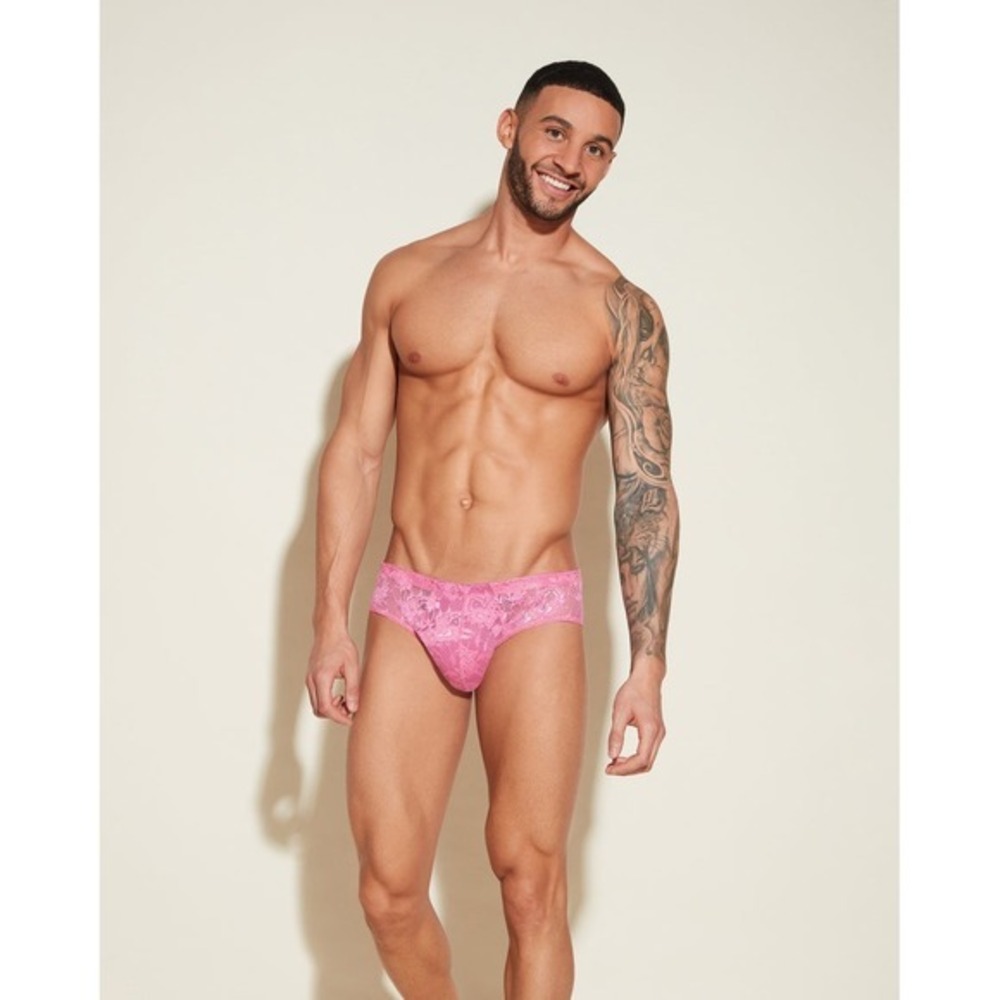 Cosabella Never Say Never Lace Comfort Brief Rani Pink Designer Underwear XL